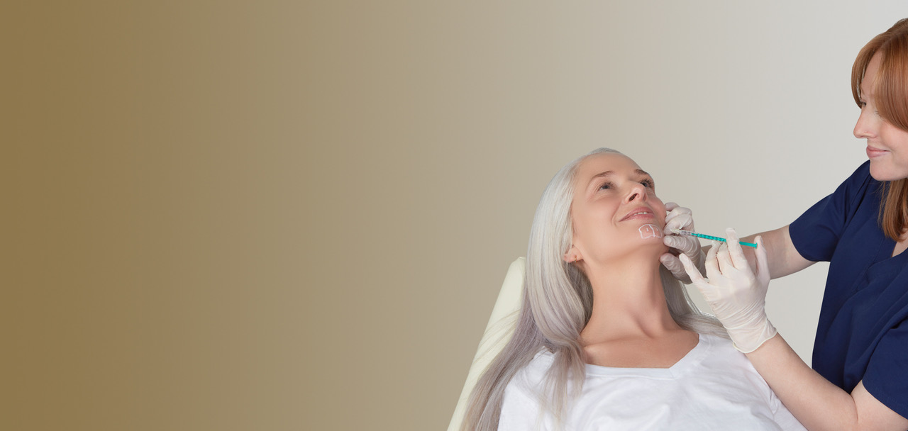 Botox treatment being applied